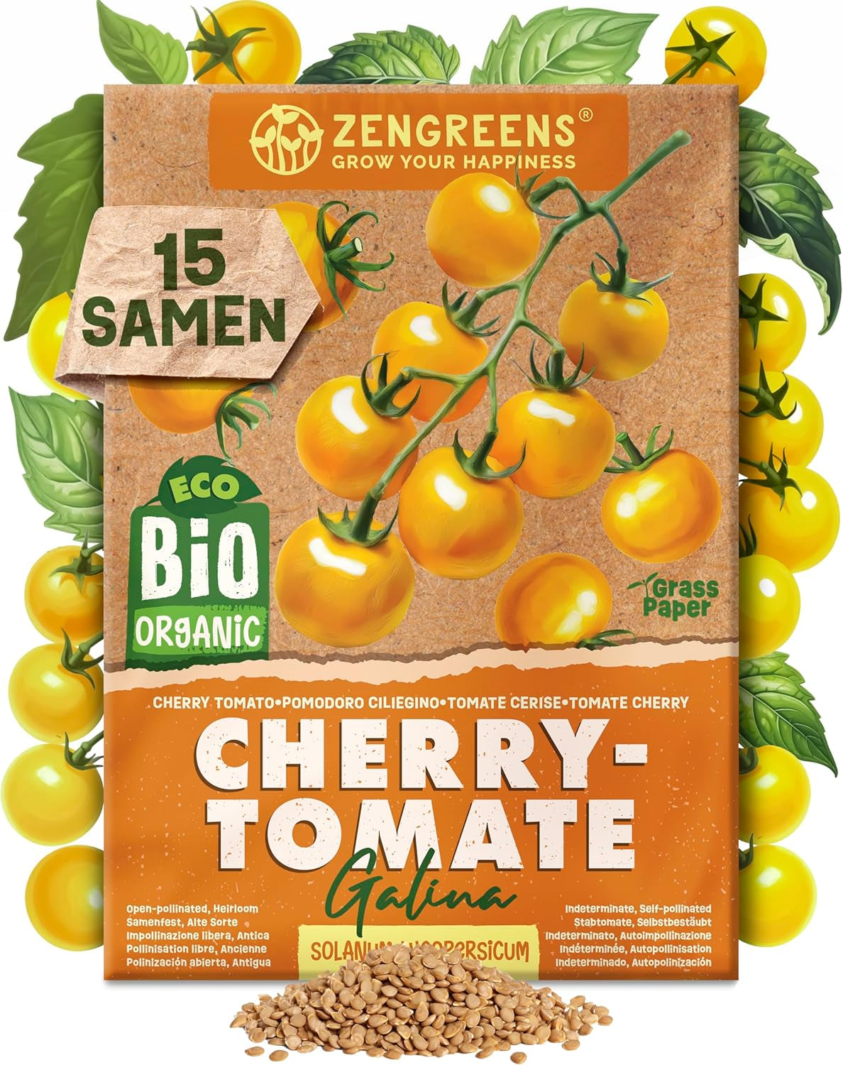 Organiczne nasiona pomidorów w zestawie 10 - 10 nasion pomidorów do łatwej uprawy w ogrodzie, na balkonie lub na podwyższeniu - Nasiona roślin - Sadzonki