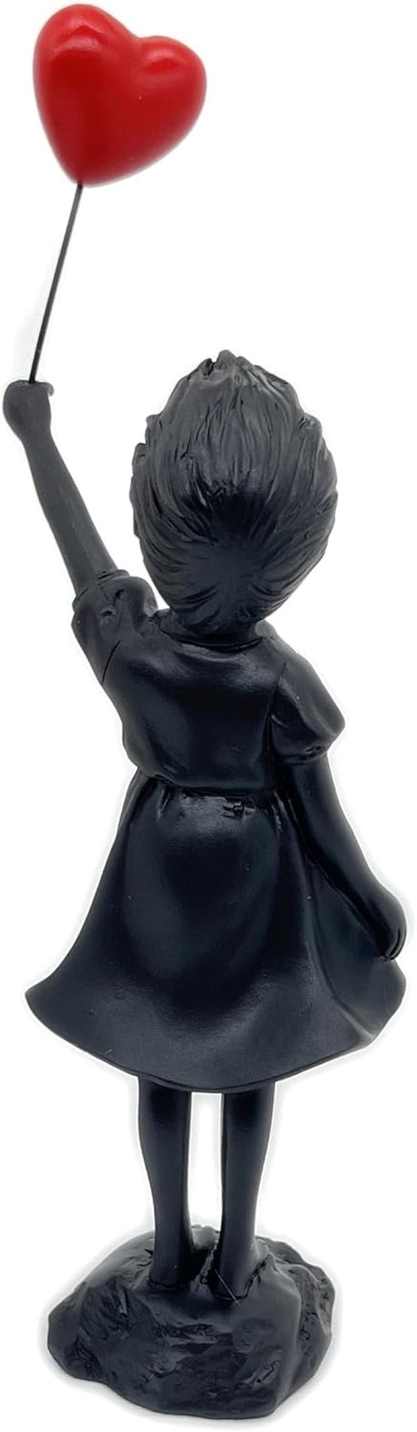 Fată drăguță cu balon, sculptură din rășină, statuie pentru decorațiuni interioare, statuie Banksy, fată cu inimă roșie, figura balon, sculptură de artă modernă pentru masă, raft, decor Statuete si sculpturi Naty Shop