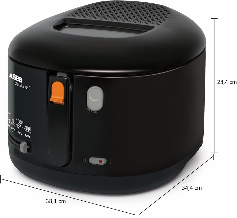 Frytownica elektryczna Tefal Simply One, pojemność XL do frytek do 1,2 kg, ekskluzywny system chłodzenia ściennego