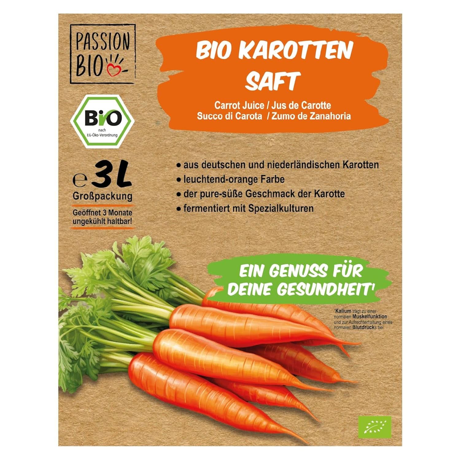 Organiczny sok z marchwi - Z marchwi niemieckiej i holenderskiej, 3 litry Napoje bezalkoholowe Naty Shop
