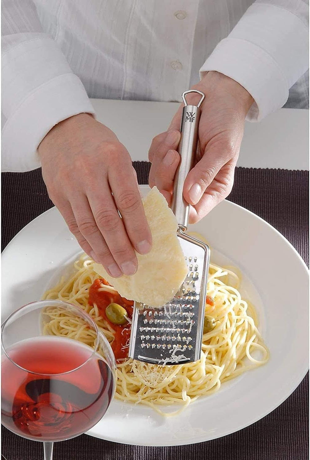 WMF Profi plus tarka do sera ze stali nierdzewnej 25 cm, drobna powierzchnia golenia Obieraczka Naty Shop