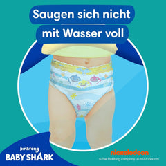 Pampers rozmiar 5-6 Splashers Baby Shark Edycja limitowana 10 szt. Jednorazowe pieluszki do pływania zapewniające bezpieczną ochronę wody