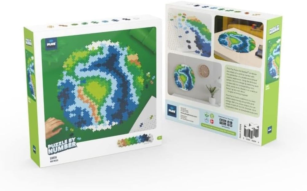 PLUS PLUS Puzzle z klocków Ziemia 800 szt. Globe, Erde