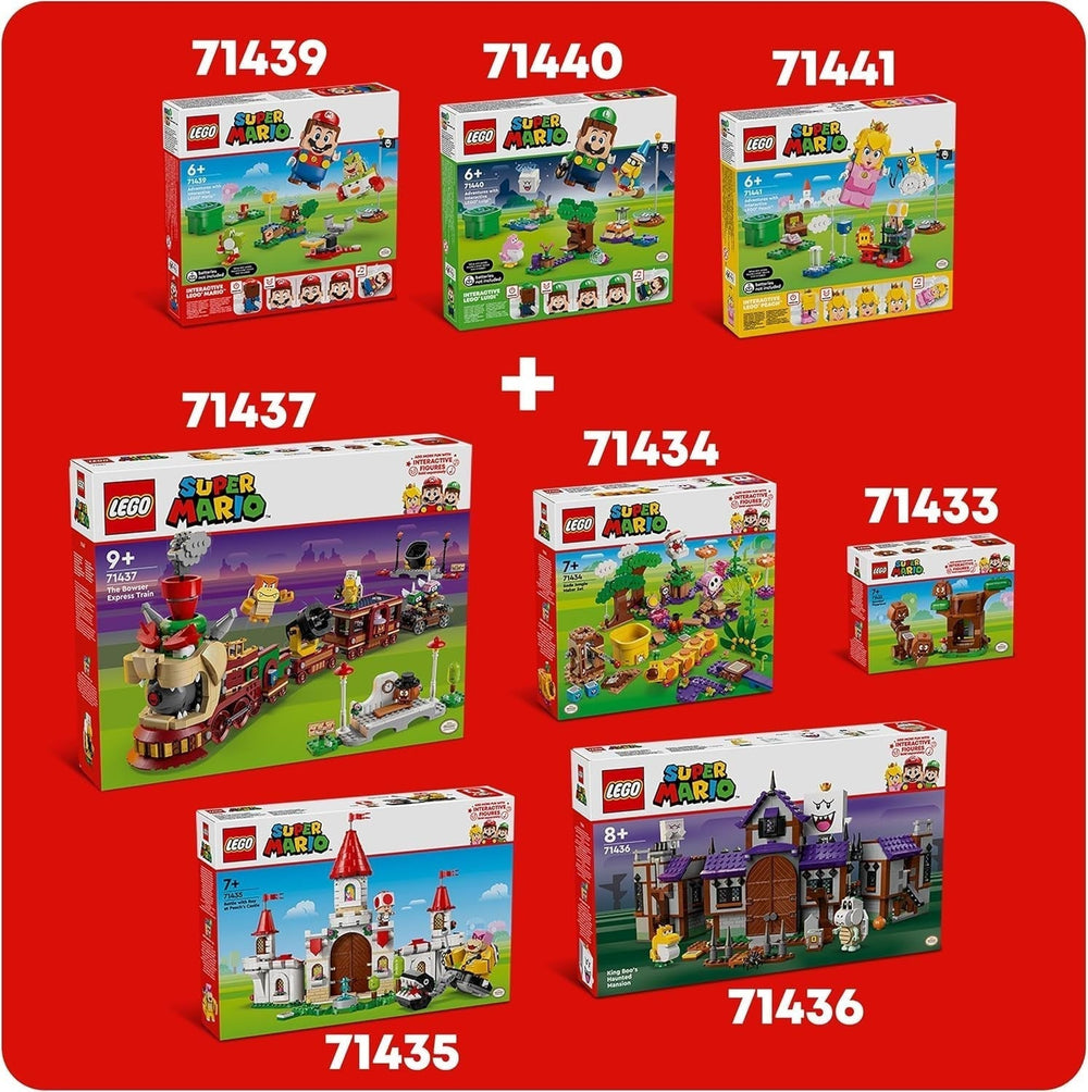 LEGO Super Mario Adventures z interaktywną brzoskwinią, zestaw dla dzieci z żółtą ropuchą, prezent Nintendo dla chłopców, dziewcząt i wszystkich graczy od 6 lat 71441 Zestawy do budowania Besuche den LEGO-Store