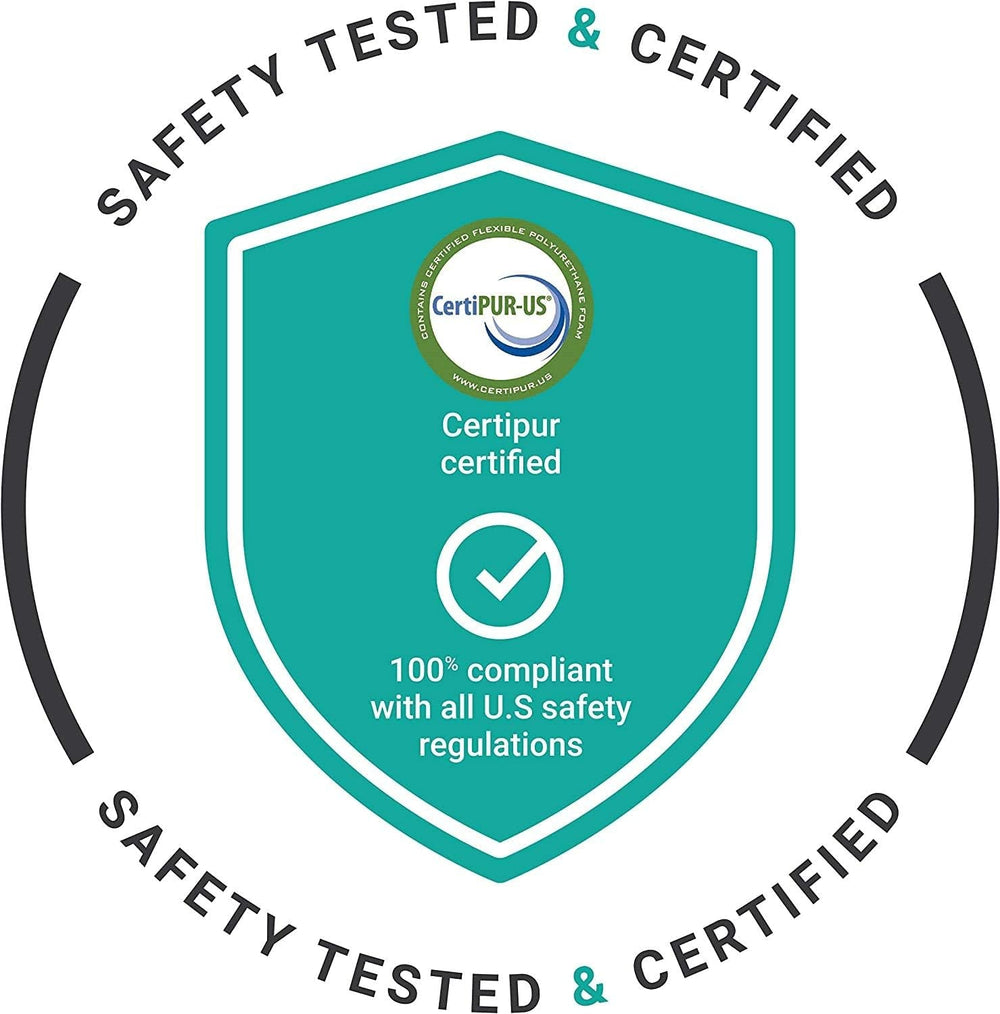 Rulou pentru gât Milliard Visco foam cu husă lavabilă, certificat Oeko-Tex, duritate medie, 10X43 cm, perfect pentru alergici, pernă de călătorie, pernă rotundă pentru gât, rulou de poziționare, rulou pentru genunchi Perne ortopedice cervicale Naty Shop