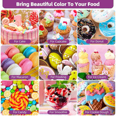 Barwnik spożywczy 18 kolorów x 6 ml, płynny barwnik spożywczy, zestaw barwników spożywczych, barwniki do pieczenia do dekorowania ciast, barwnik spożywczy do ciast, makaroniki, lukier, kremówka, akcesoria do pieczenia DIY
