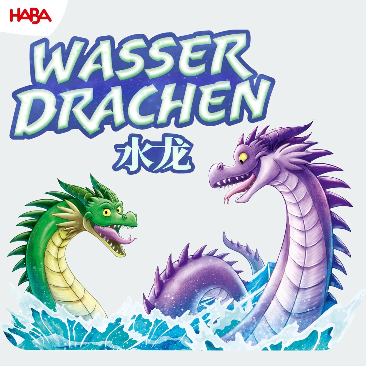 HABA Water Dragons - gra w kości i strategia dla dzieci 5+ - ekscytująca gra planszowa ze smokami i drewnianymi figurkami - gra rodzinna dla 2-4 graczy - 1307133001