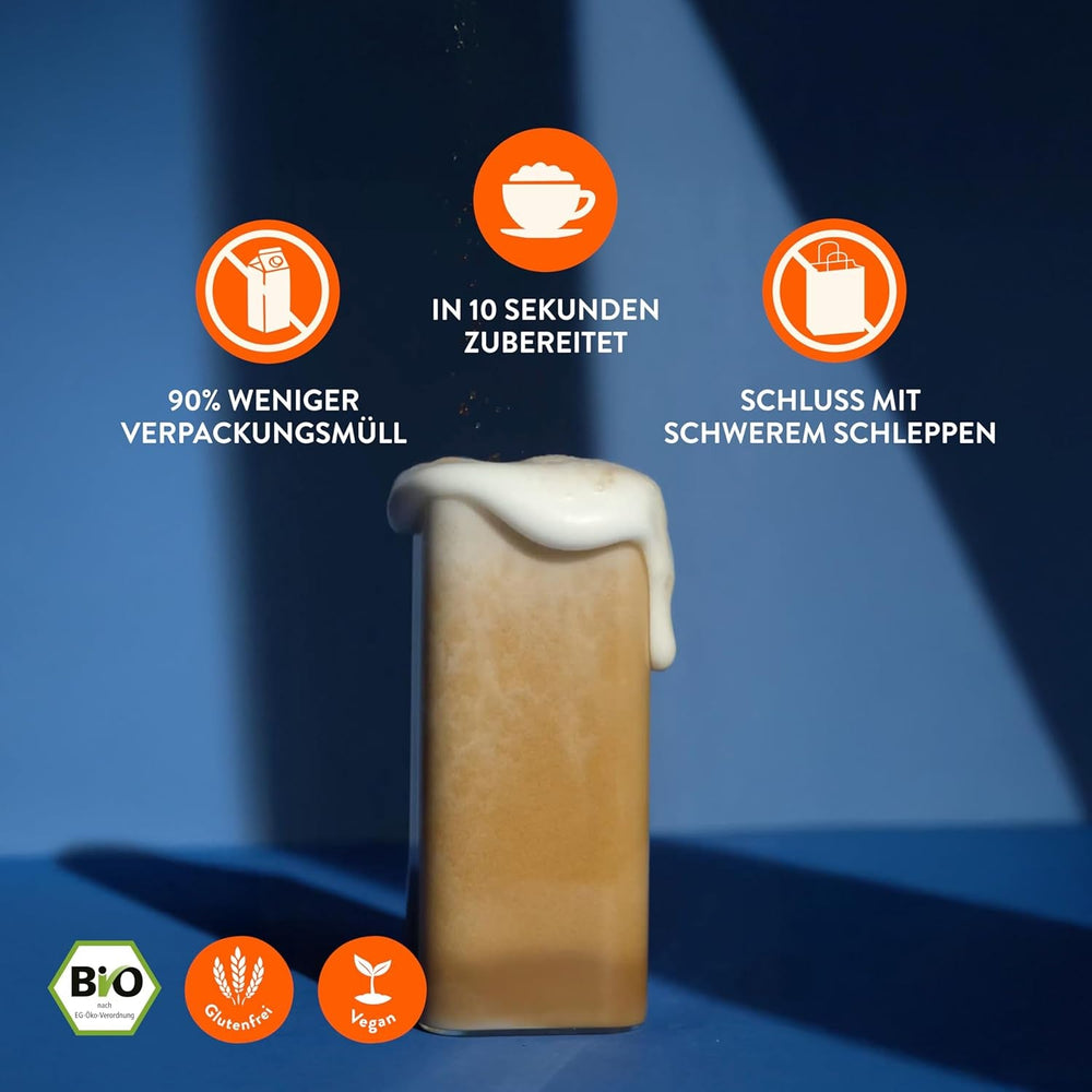 Blue Farm Barista Oat Base für bis zu 8L zum selbermischen – Bio Haferdrink Barista Edition – Milchalternative ohne Zusatzstoffe und Zuckerzusatz – Vegan und Glutenfrei – 90% weniger Verpackungsmüll