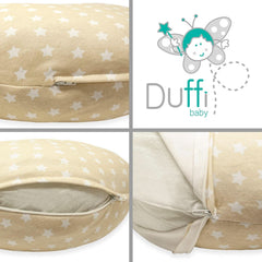 Poduszka do karmienia dla noworodków, XL, poszewka 100% bawełna, zdejmowana i nadająca się do prania, wypełnienie poliestrowe, motyw gwiazdek. Dodatki Żywność i karmienie piersią Bebe Naty Shop