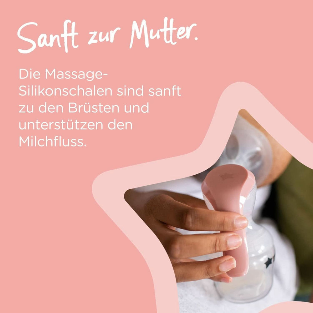 Tommee Tippee Made for Me Manuelle Einzel-Milchpumpe, Starke Saugkraft, Ergonomischer Griff, Tragbare Und Leise Milchpumpe, Samt Babyflasche Akcesoria Żywność i karmienie piersią Sklep Bebe Naty