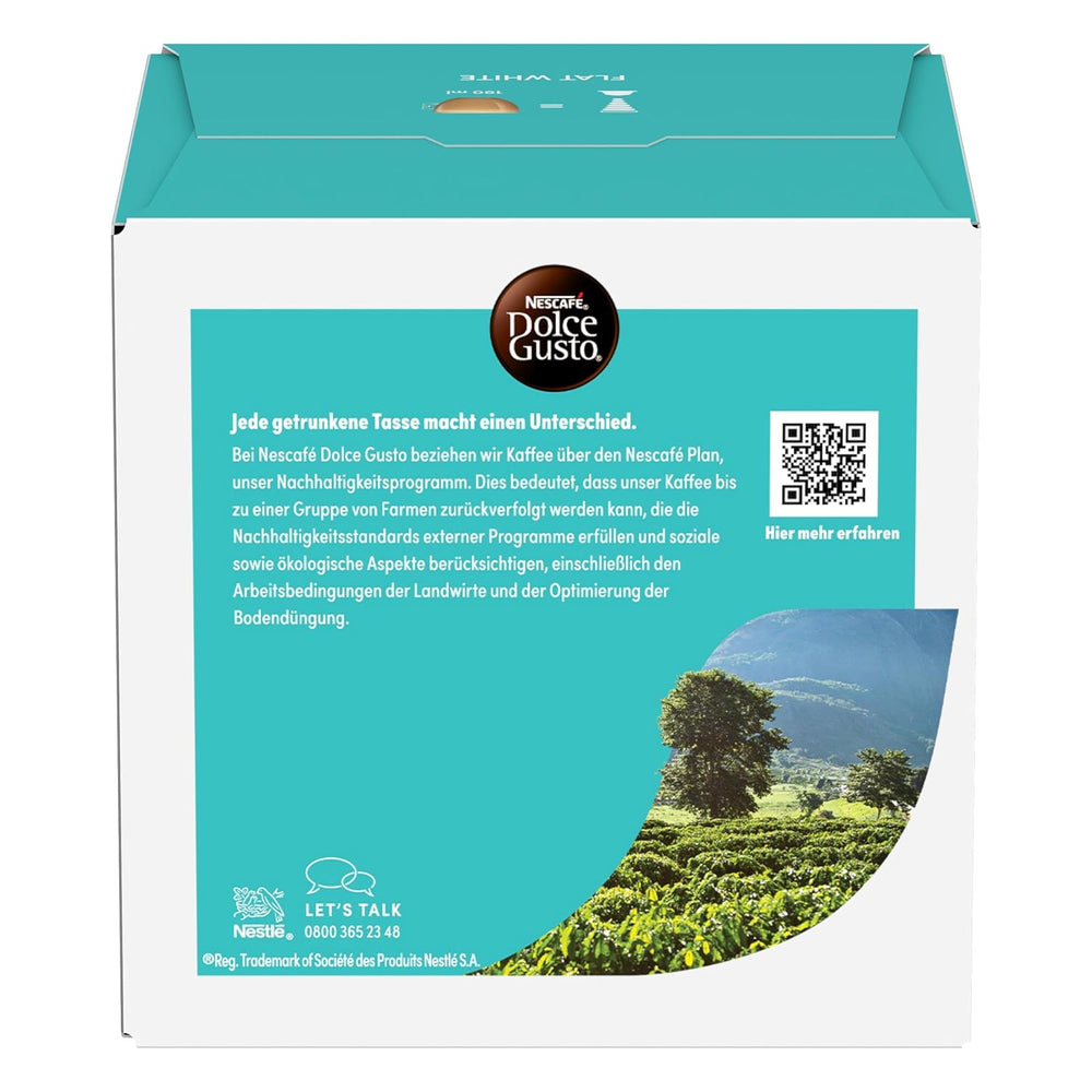 NESCAFÉ DOLCE GUSTO Flat White Kaffeekapseln 3er Pack (3 x 16 Kapseln)