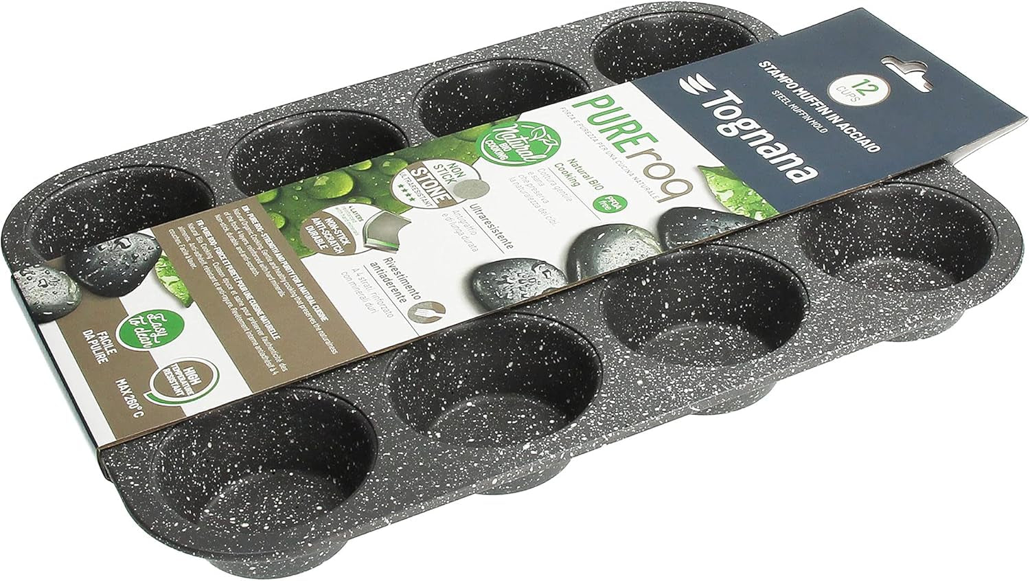 Pure Roq Muffinform Für 12 Muffins, Aluminium, Schwarz Matrite si tavi pentru copt Naty Shop