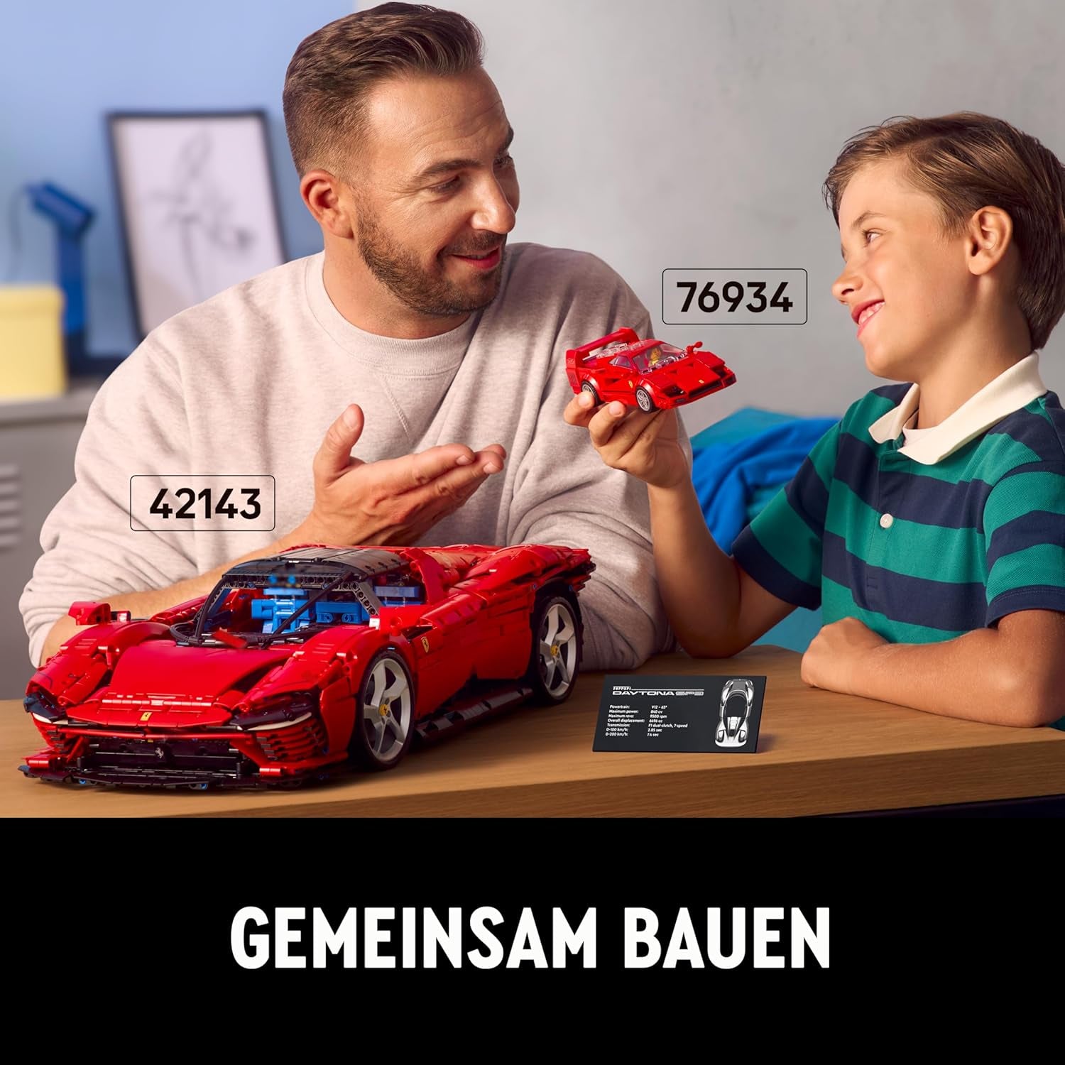 Supersamochód sportowy LEGO Speed Champions Ferrari F40, zestaw z samochodem do zbudowania i minifigurką kierowcy, kolekcjonerski zestaw do budowania dla dzieci, prezent dla chłopców i dziewcząt 76934 Zestawy do budowania Besuche w sklepie LEGO