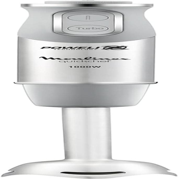 Quick Chef Quickchef – Stabmixer Mit 3 Zubehör, Edelstahl, 10 Geschwindigkeiten, 1000 W Matka i Dziecko Naty Shop