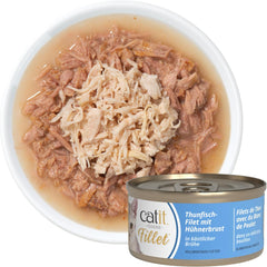 Catit Cuisine - Thunfisch-Filet mit Hühnerbrust in köstlicher Brühe, 75g