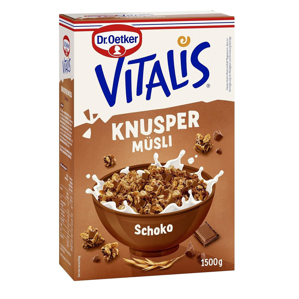 Dr. Oetker Vitalis Crunchy Flakes: Chrupiące musli z płatkami kukurydzianymi i kawałkami migdałów, opakowanie 5 szt. (5 x 600g)