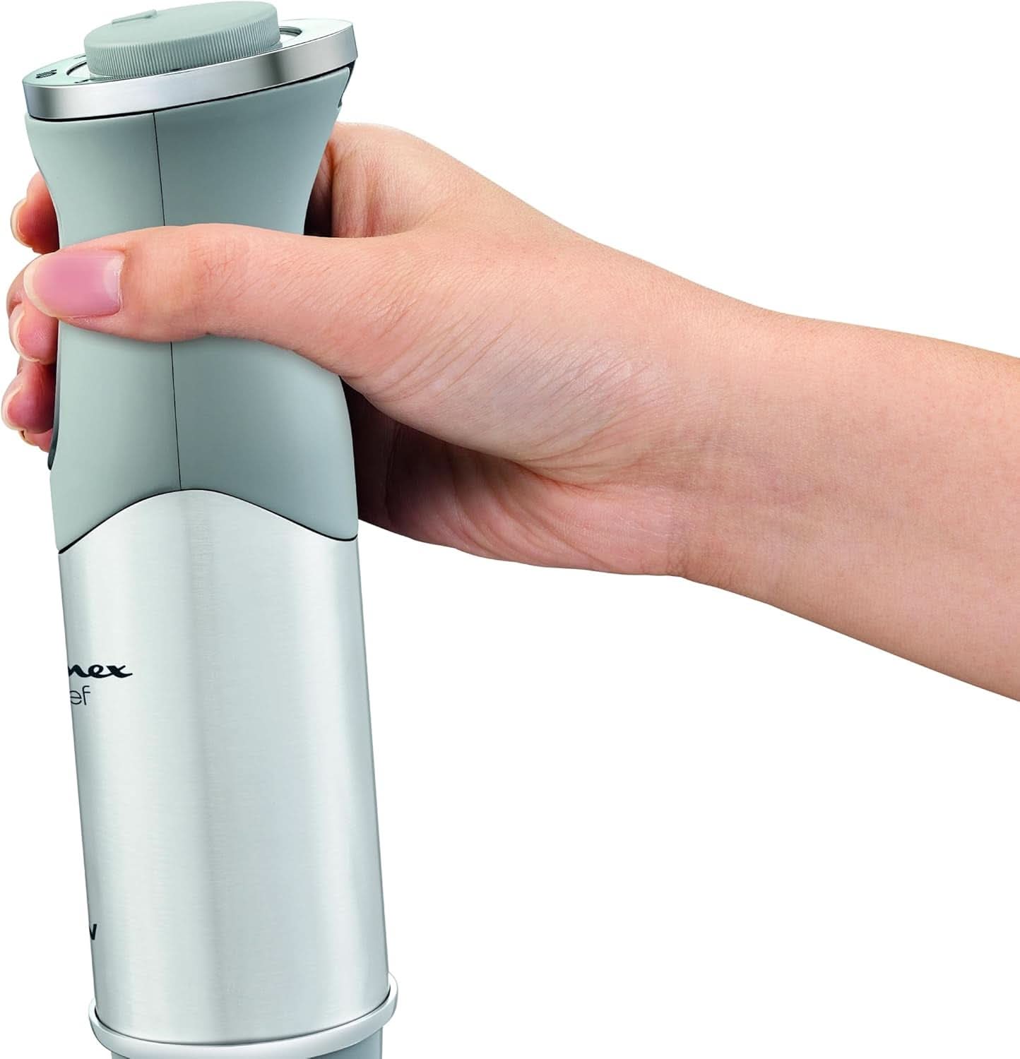 Quick Chef Quickchef – Stabmixer Mit 3 Zubehör, Edelstahl, 10 Geschwindigkeiten, 1000 W Matka i Dziecko Naty Shop