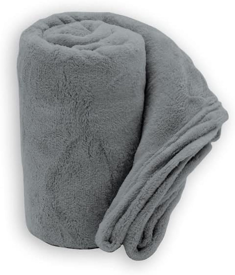 Miękki koc | Krata | Miękki dotyk | 130 x 160 cm | Proszek Kołdry i kołdry Naty Shop Perłowo-szary 130X160