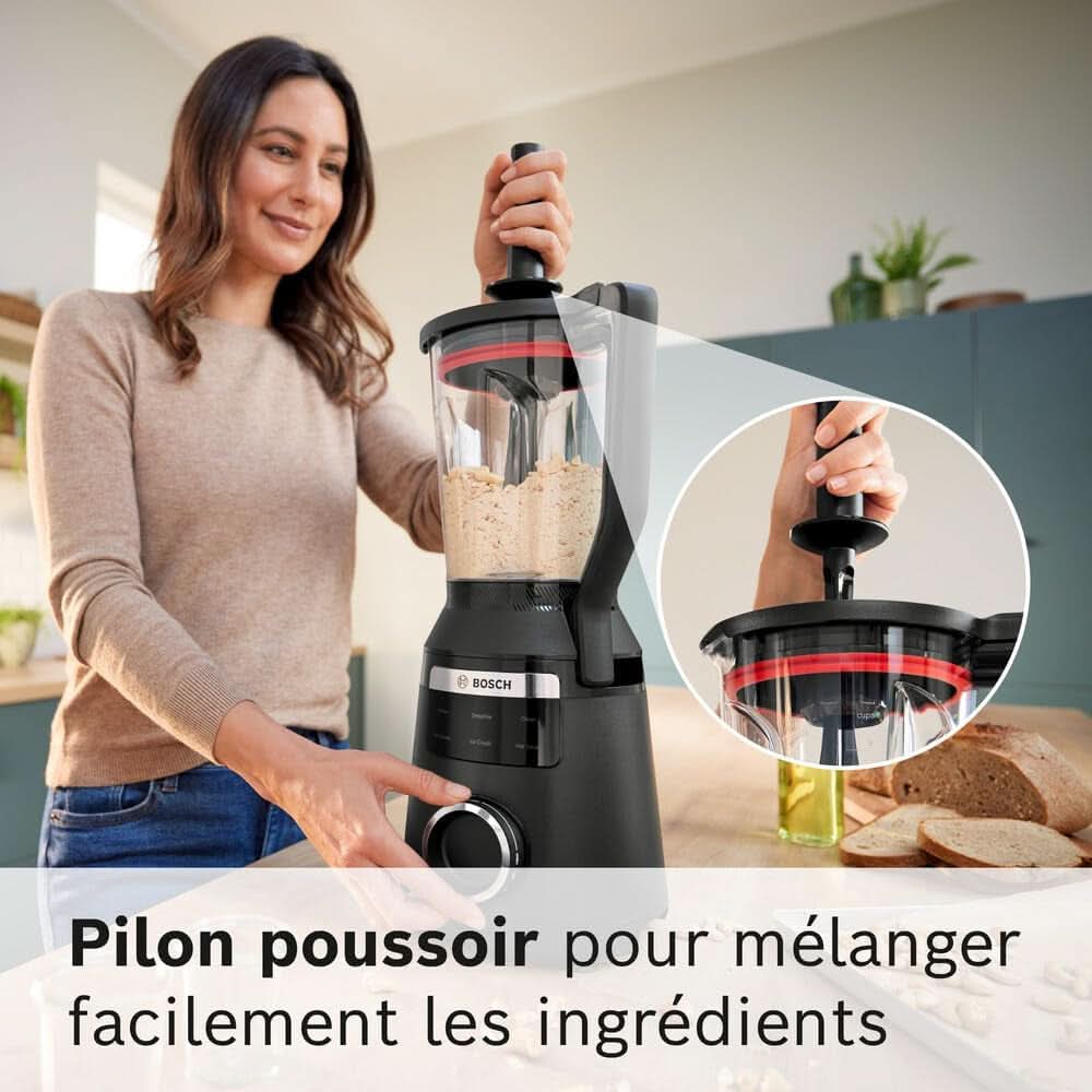 Mikser stojący Vitapower, seria 6, 1800 W, 6 programów, Prospeed Klingen, Tritan™-Krug, Schwarz, MMB6652B Kitchen Naty Shop