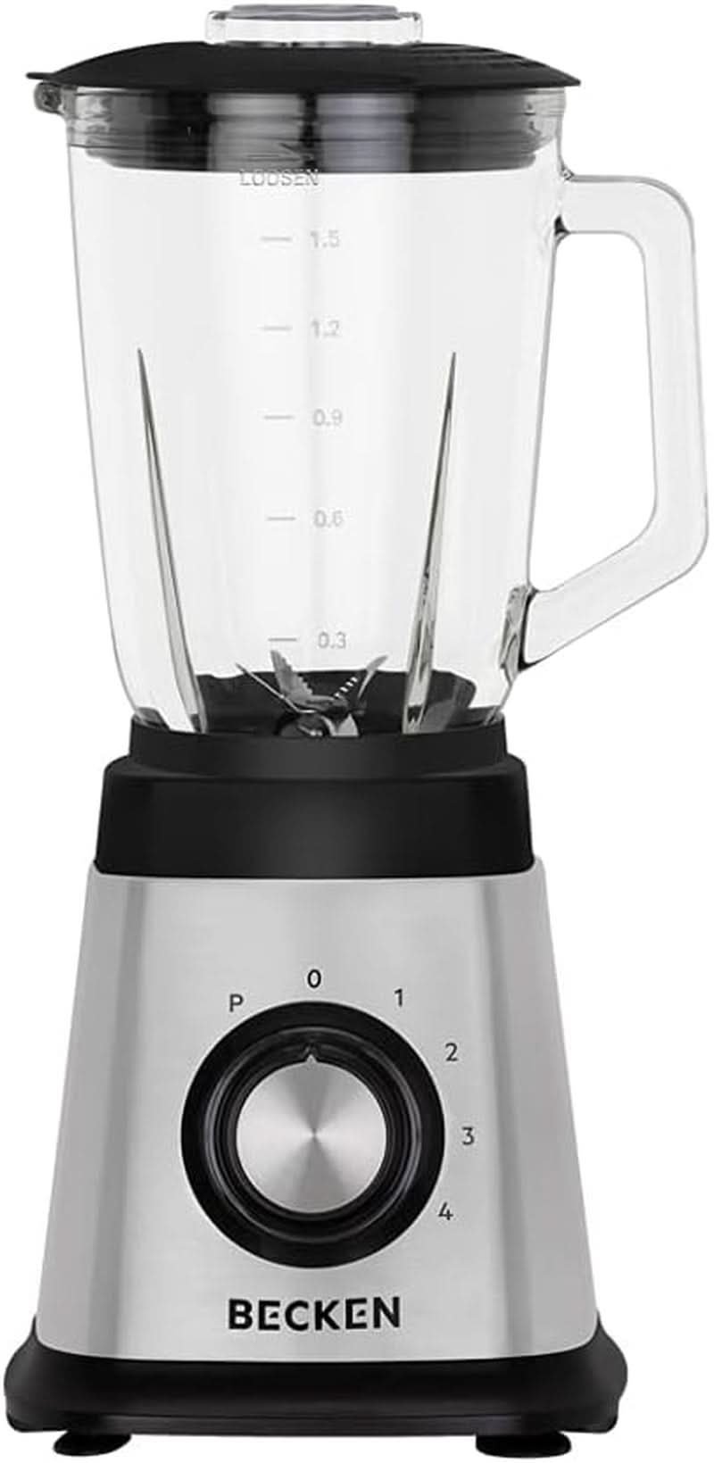 Mixer Aus Glas, 1,5 L, 1000 W, Edelstahl Mama si Copilul Naty Shop