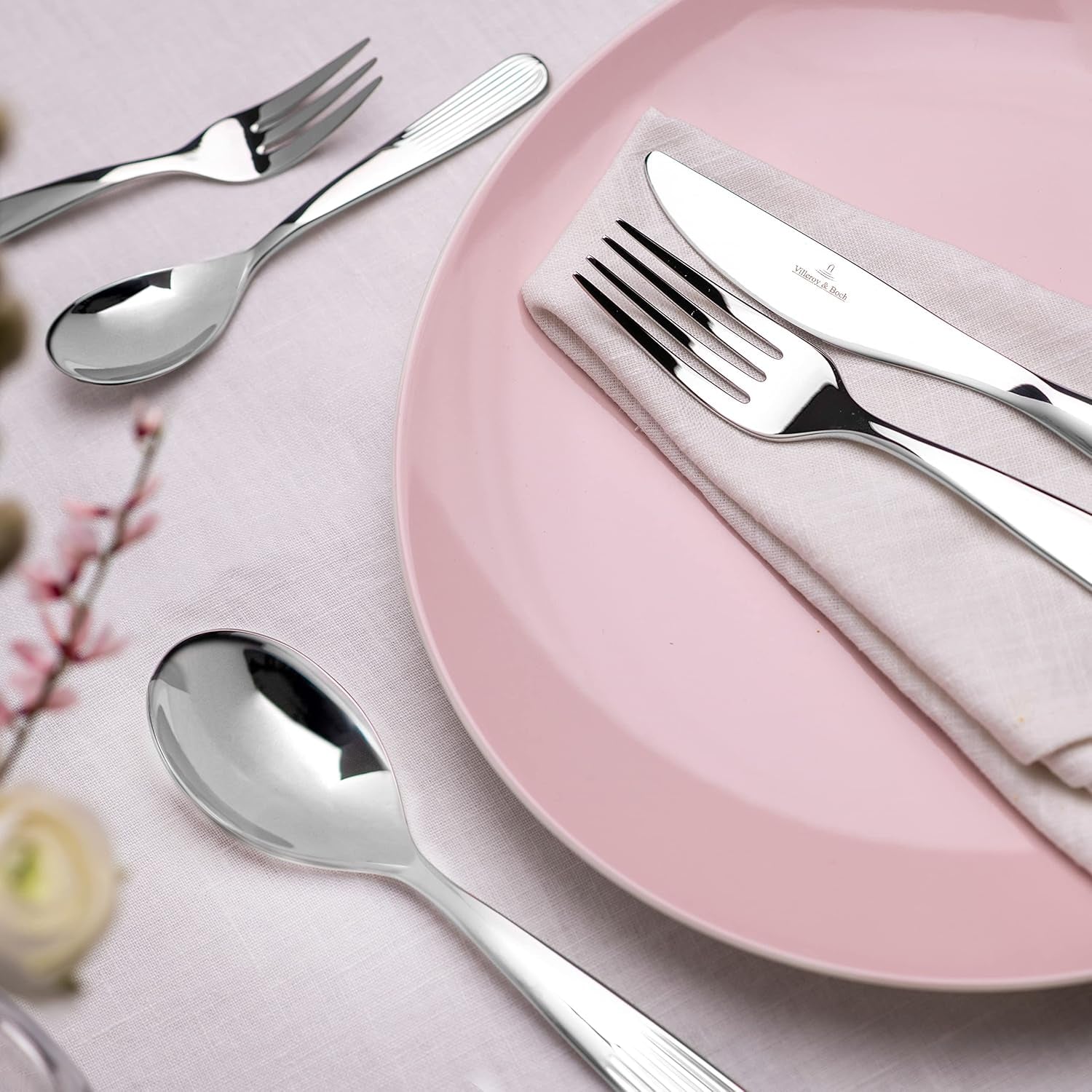 Villeroy & Boch - Zestaw sztućców Rose Garden 30 sztuk, 6 osób Kuchnia Naty Shop