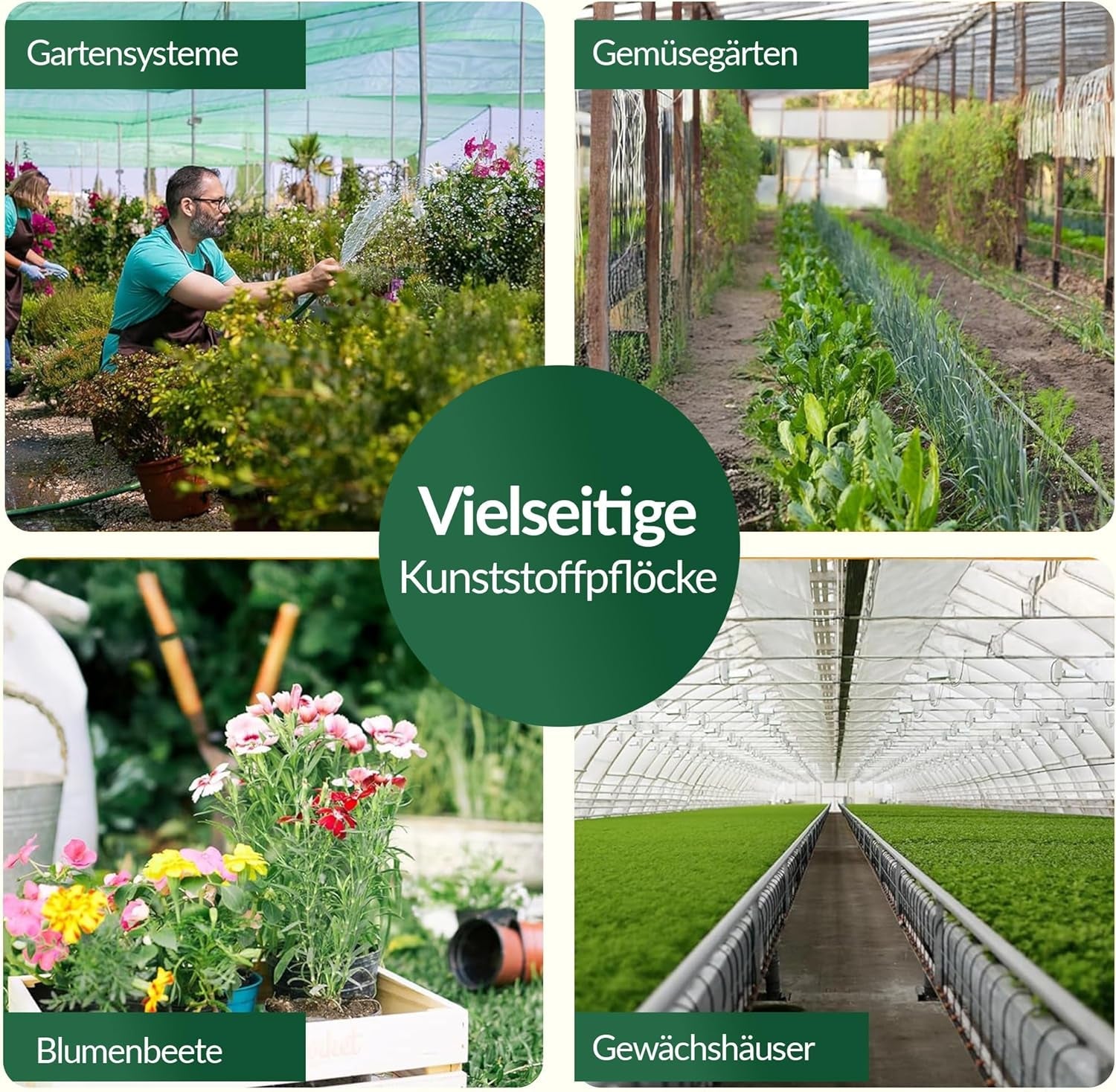 Ancoră de furtun de grădină GARDENIX AquaPIN, 50 de piese, țăruș de pământ, ancoră de fixare pentru furtun de picurare, furtun de irigare, furcă de conectare