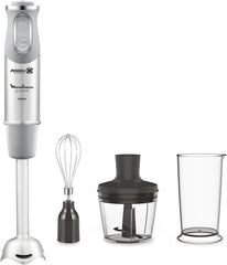 Quick Chef Quickchef – Stabmixer Mit 3 Zubehör, Edelstahl, 10 Geschwindigkeiten, 1000 W Matka i Dziecko Naty Shop