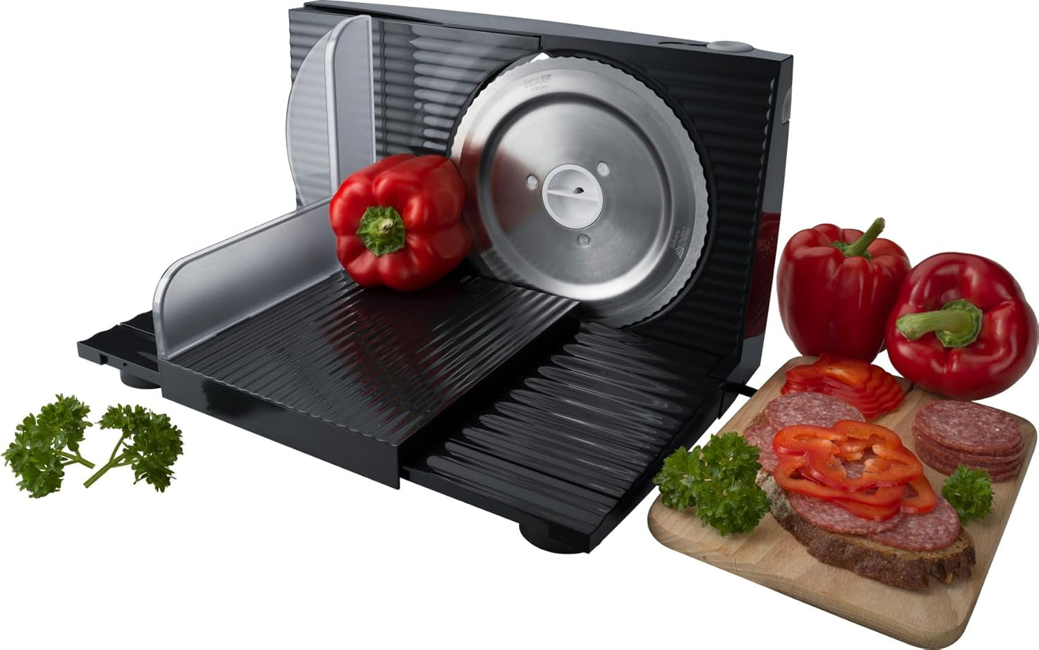 Wielofunkcyjna krajalnica Steba, regulowana grubość cięcia do 17 mm, ochrona dłoni Niszczarki i krajalnice Naty Shop Default Title