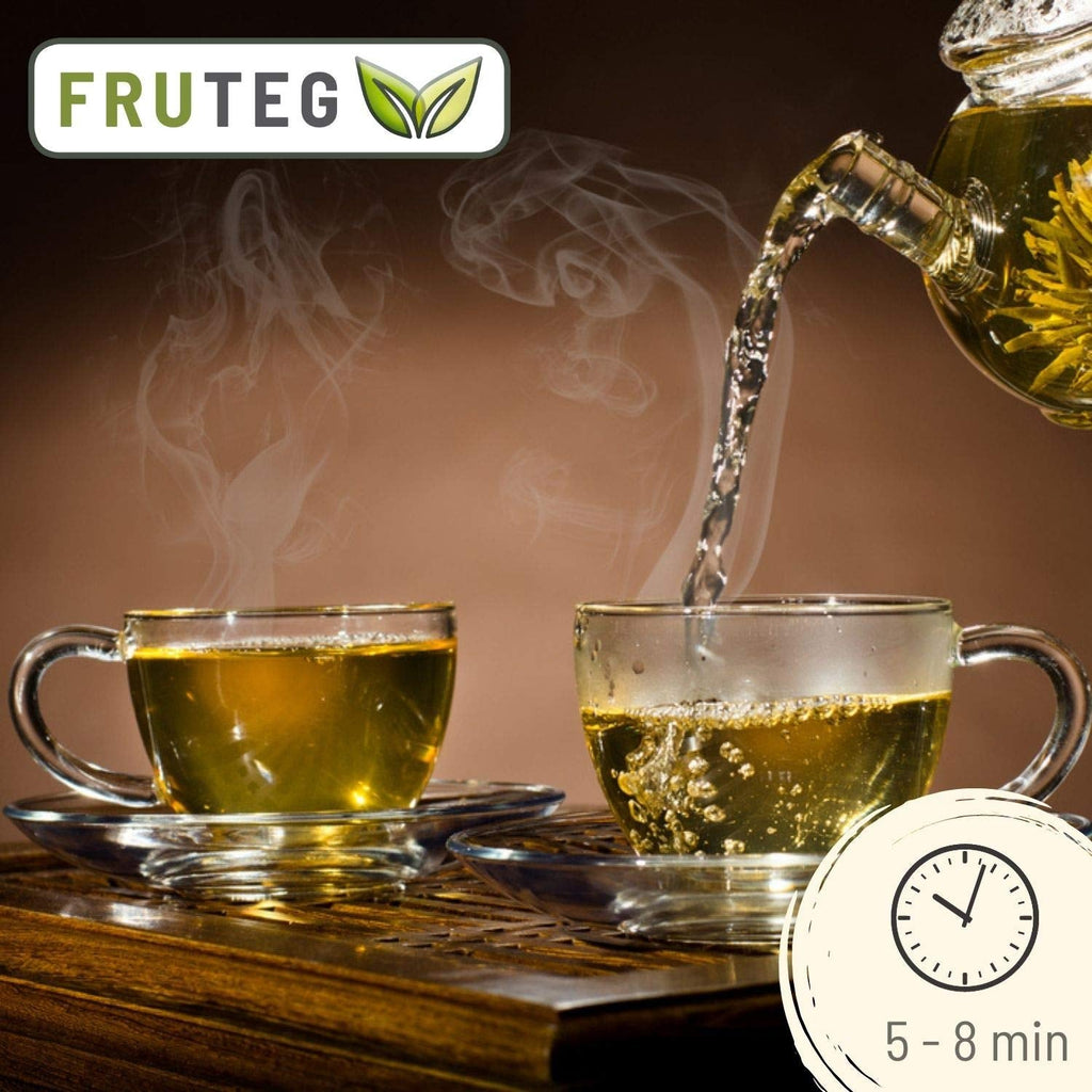 Teeverliebt - Ceai de fructe vrac Amestec pentru șemineu 1000 G I Amestec de ceai cu aromă de Crăciun și fructe de iarnă I Bio 1 Kg