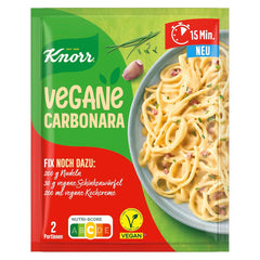 Knorr Fix Vegane Carbonara für eine leckere wegańskie Pasta ohne geschmacksverstärkende Zusatzstoffe 2 porcje