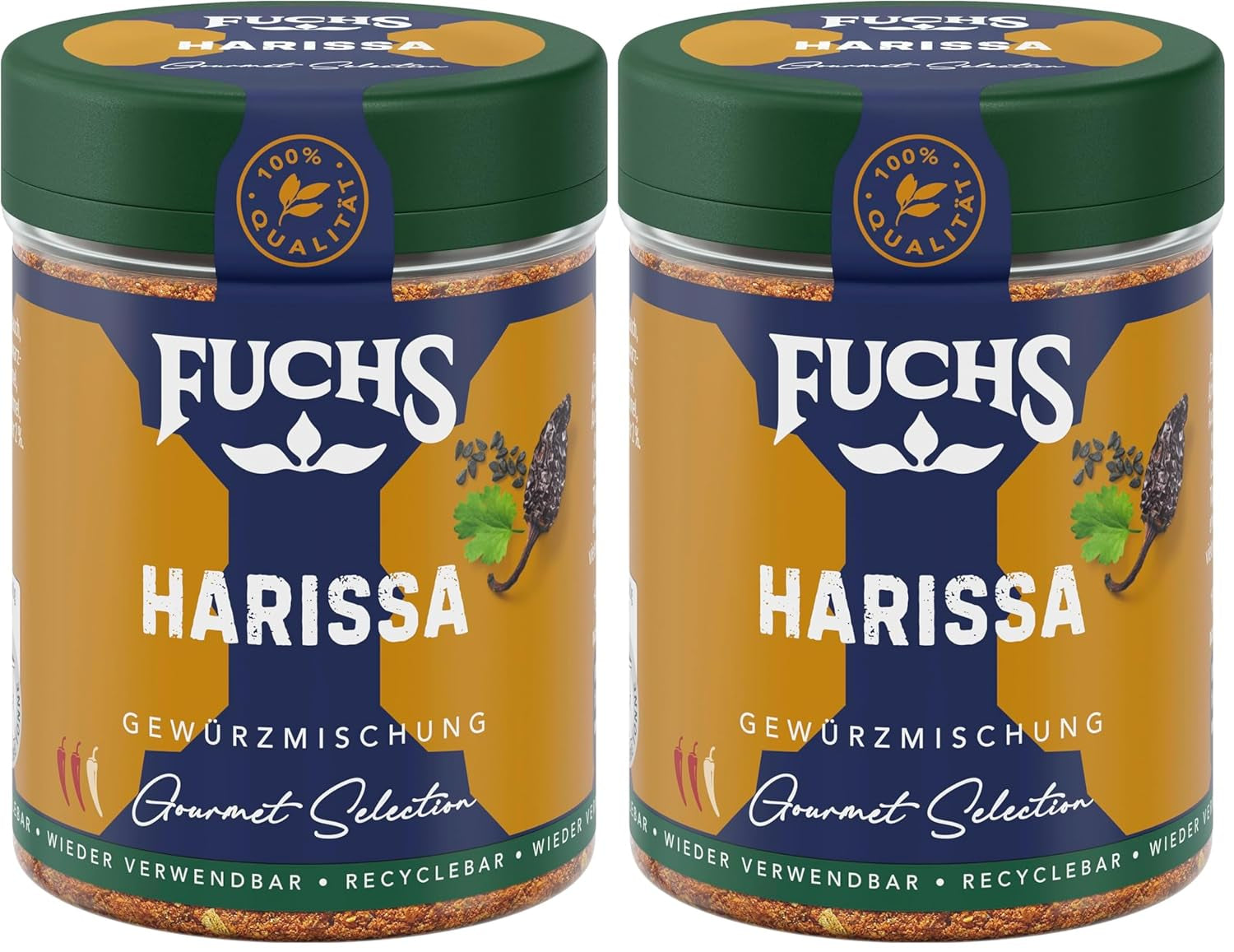 Fuchs Gewürze Gourmet Selection Naher Osten-Afrika – Dukkah Gewürzmischung, nachfüllbarer Gewürz Mix, zum Verfeinern von Fisch und Lamm, wegańskie, 50 g