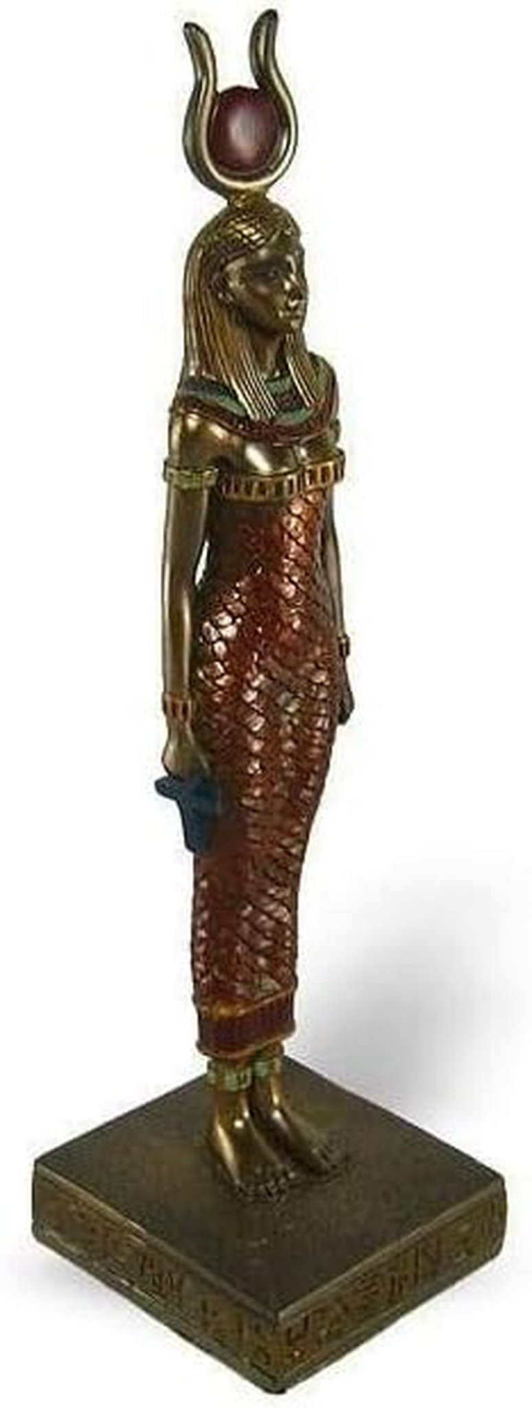 Figură egipteană a lui Nebethetepet sau Hathor, 21, culori de bronz. Statuete si sculpturi Naty Shop