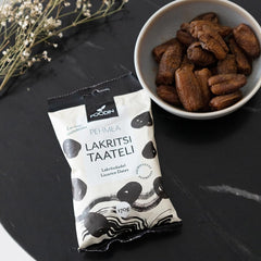 Foodin date Tratamente vegane, fără gluten, moi, dulci și sănătoase Fructe uscate cu pudră de lemn dulce pentru gustări, coacere și multe altele - Fabricat în Vaajakoski (3x170g) Produse deshidratate Naty Shop