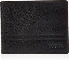 Fossil bărbați Wilder Flip Id Bifold călătorie accesorii Bi-Fold Wallet Portofel Barbati Naty Shop Negru sălbatic O mărime se potrivește tuturor
