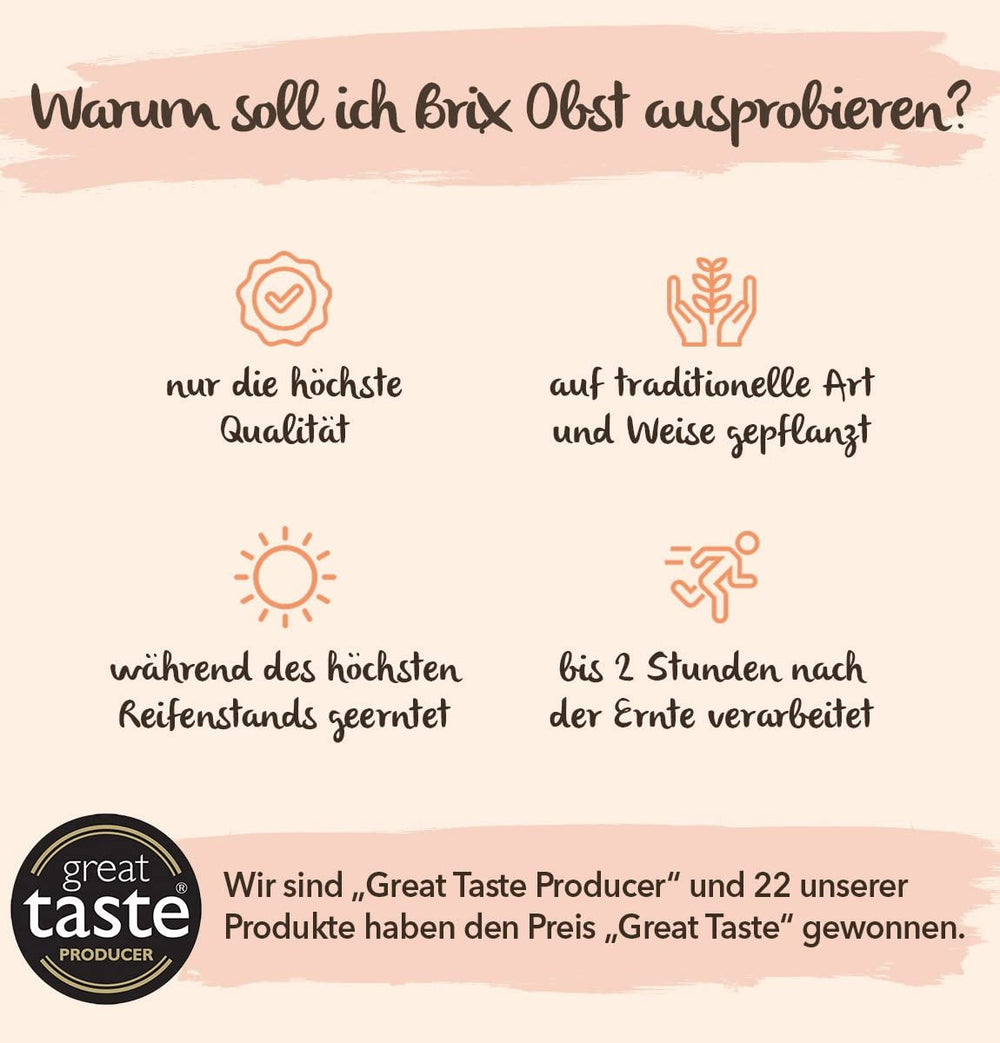 Fructe liofilizate BRIX | Amestec natural de fructe uscate 80 g | Premiul Great Taste pentru fructe uscate | Fără OMG, fără gluten, vegan, vitamine reținute Produse deshidratate Naty Shop