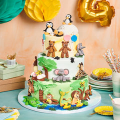 FunCakes Roll Fondant Elegant Ivory: Ușor de utilizat, neted, flexibil, moale și pliabil, perfect pentru decorarea prăjiturilor, halal, kosher și fără gluten. 1 kg Pasta de zahar Naty Shop