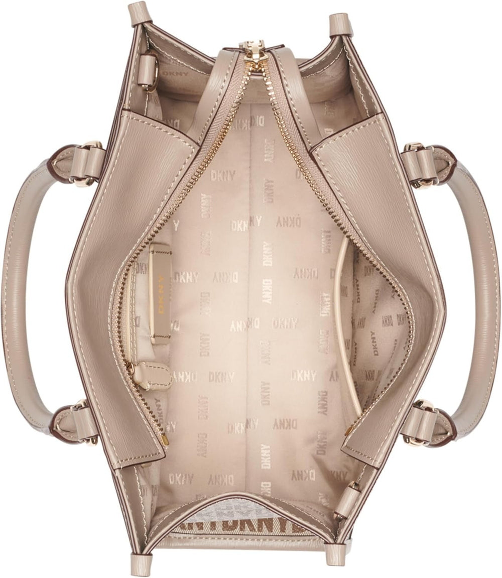 Geantă Casual Tote Satchell pentru femei DKNY, Chino/Toffee Genti Femei Naty Shop