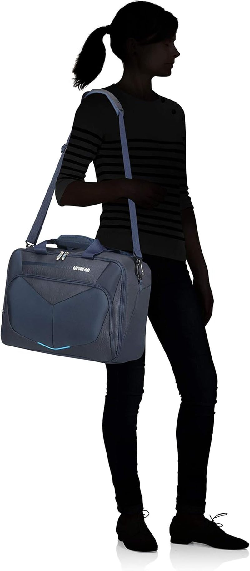 Geantă de voiaj American Tourister Summerfunk, 40 cm, 27 litri, navy Bagaje și echipament de călătorie Naty Shop