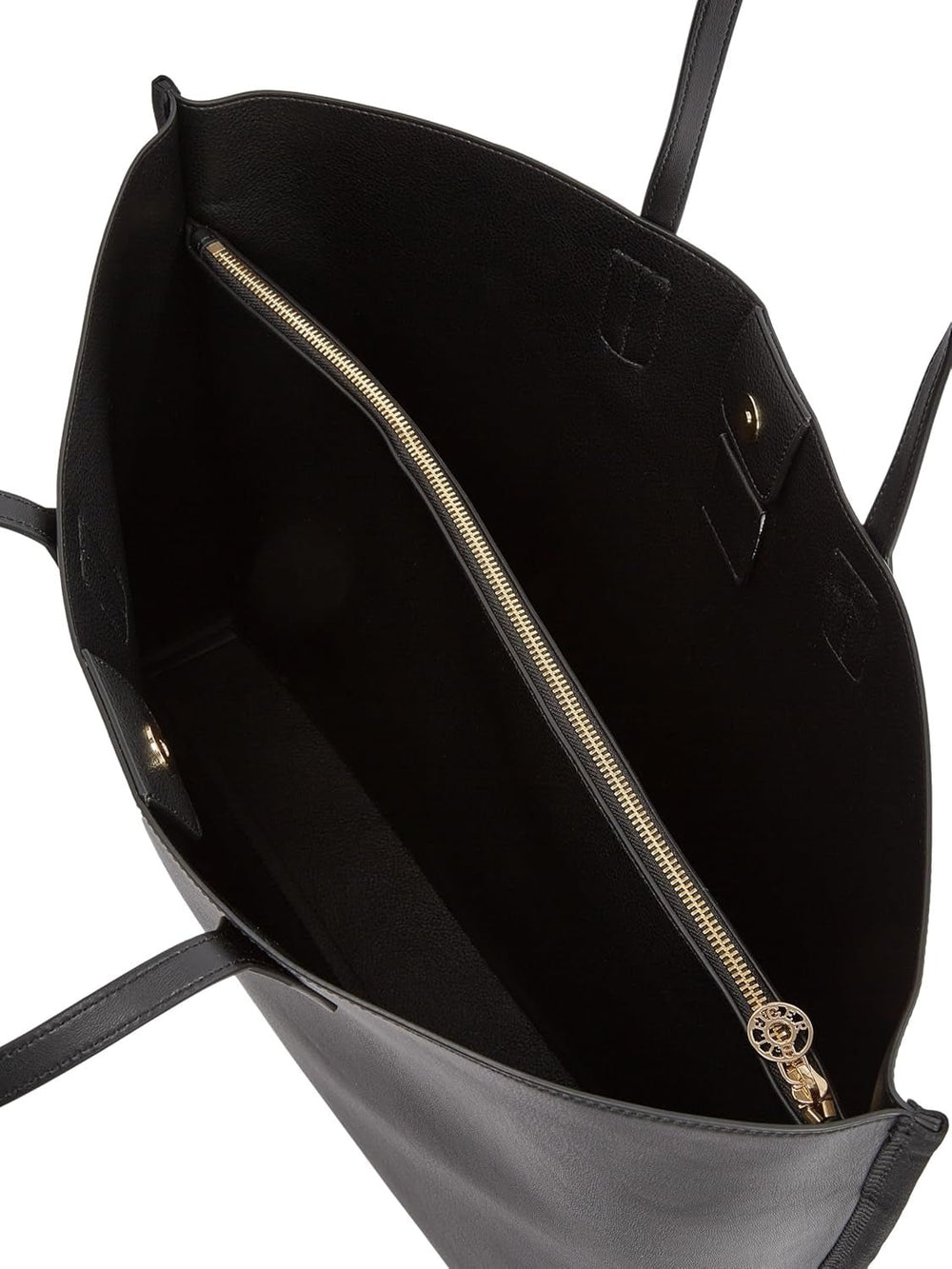 Geantă tote pentru femei Tommy Hilfiger Distinct cu fermoar, negru (Black), mărime naturală Genti Femei Naty Shop