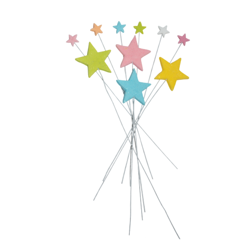 Zestaw 10 jadalnych dekoracji, Gwiazdki