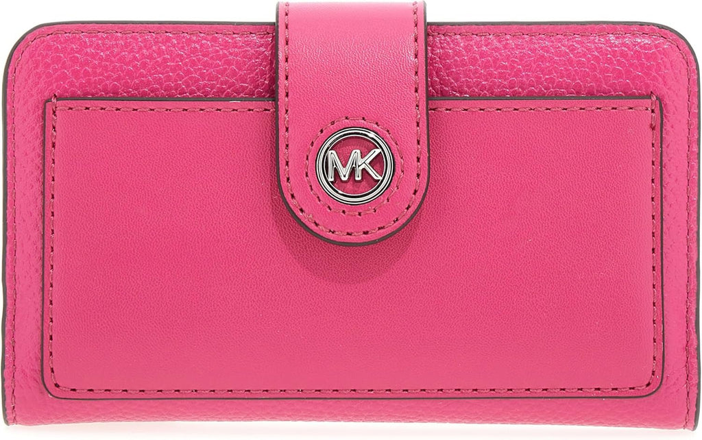 Michael Kors Women's Md Tab Pckt Bifold Hand Bag Portofel Femei Naty Shop Wild Berry
