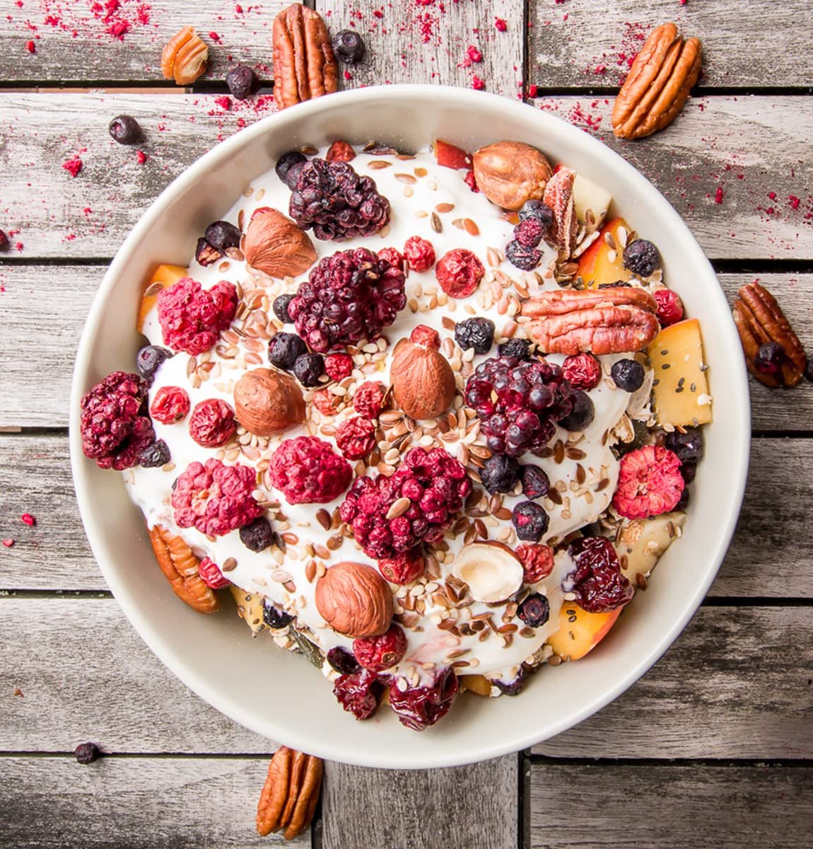 Mure liofilizate BRIX | Mure naturale, uscate 105 g | Premiul Great Taste pentru fructe de pădure uscate | Fără OMG, fără gluten, vegan, vitamine reținute Produse deshidratate Naty Shop