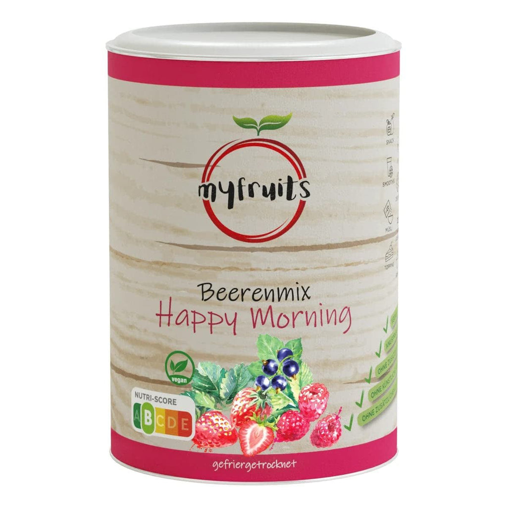 myfruits mix de fructe de pădure, 300g, mix de fructe și fructe de pădure liofilizate, fără zahăr adăugat, căpșuni, zmeură, coacăze roșii, mix de fructe uscate Produse deshidratate Naty Shop 100 G (1 pachet)