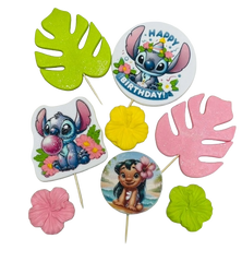 Zestaw 8 jadalnych dekoracji do ciast