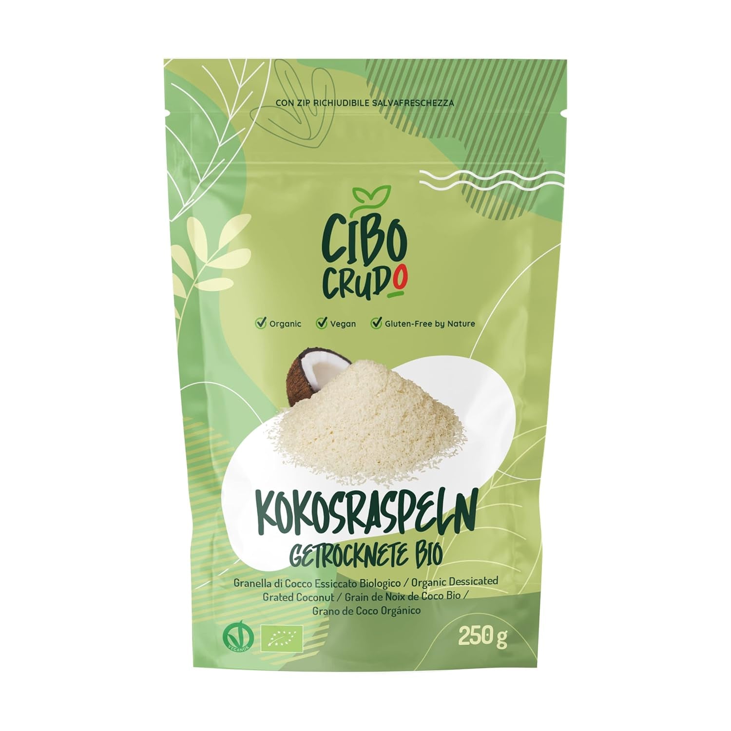 Nucă de cocos ecologică mărunțită - 200g. Cipuri de nucă de cocos deshidratată Neîndulcite și uscate. Fulgi de nucă de cocos. Cipuri de nucă de cocos uscate la soare. Excelente ca gustare și pentru rețete dulci Produse deshidratate Naty Shop 250 G (1 pachet) Nucă de cocos rasă
