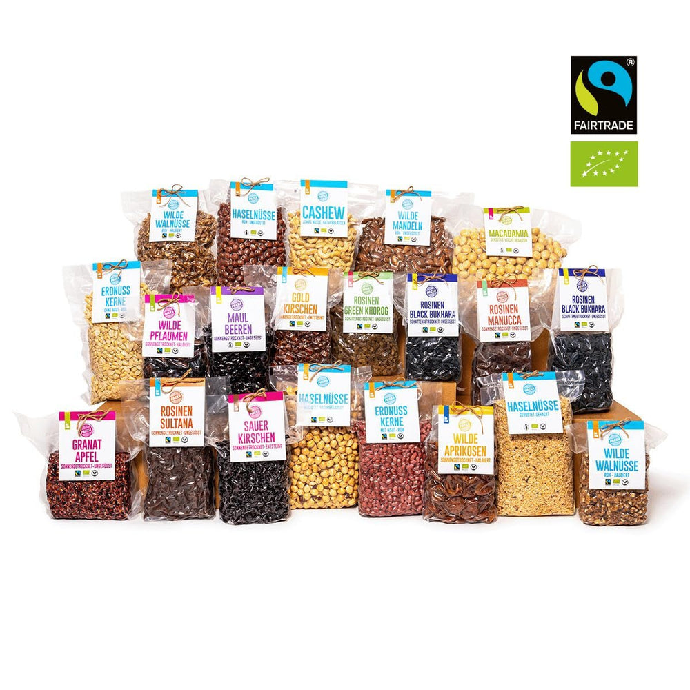 PAKKA - Cireșe organice Fairtrade uscate la soare 750g, cireșe organice recoltate sălbatice, neulei, neîndulcite direct de la micii fermieri din Samarkand, Uzbekistan, vegan, 750g Produse deshidratate Naty Shop