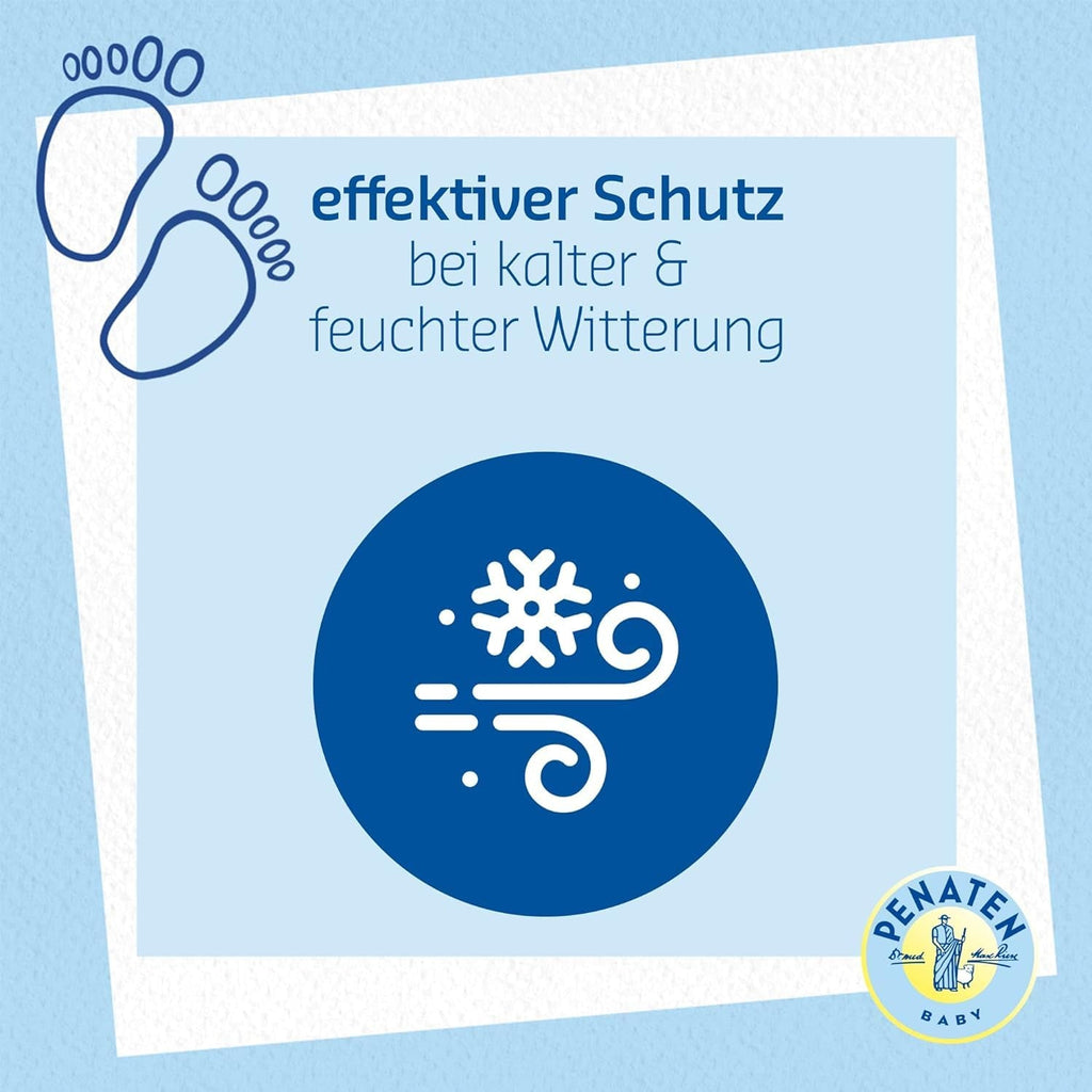 PENATEN Wind & Weather Cream (75 ml), îngrijire a pielii bebelușului cu protecție în vreme rece și umedă, cremă protectoare de îngrijire a bebelușului cu calendula bogată hrănește pielea și formează o barieră protectoare Copii - Baie si Skincare Naty Shop