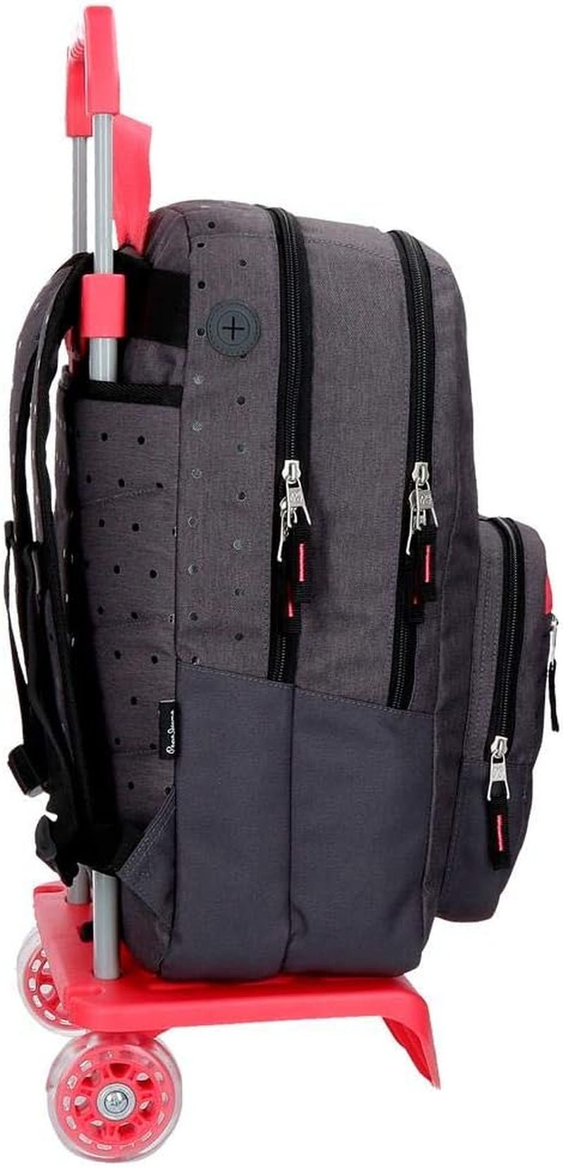 Pepe Jeans Molly rucsac cu două compartimente cu troler Gri 30.5x44x15 cms Poliester 20.13L Rucsacuri si ghiozdane premium Naty Shop