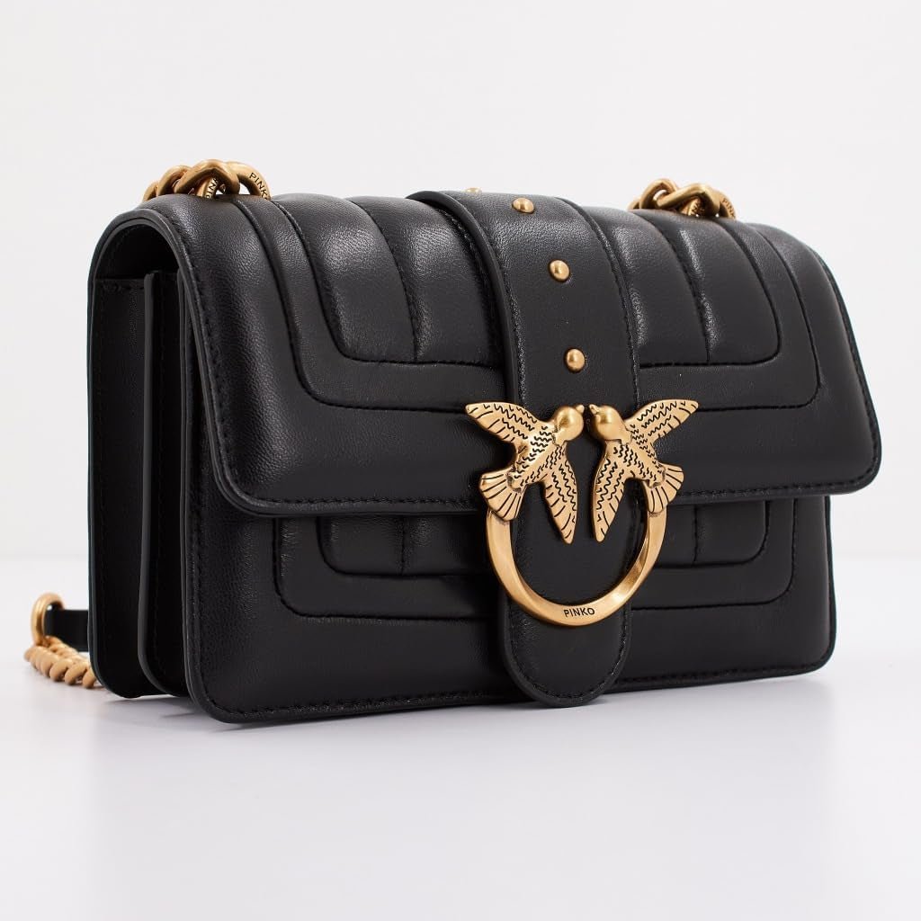 Pinko Ladies Love One Mini Cl Single Side Sheep Nappa Line Quilt Bag Genti Femei Naty Shop