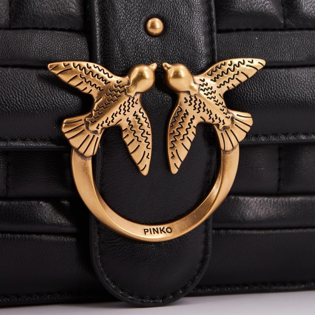 Pinko Ladies Love One Mini Cl Single Side Sheep Nappa Line Quilt Bag Genti Femei Naty Shop